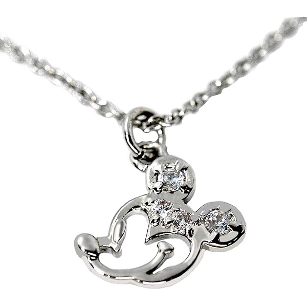 Amazon.co.jp: Disney 100 レディース 3D ミニーマウス ネックレス 18